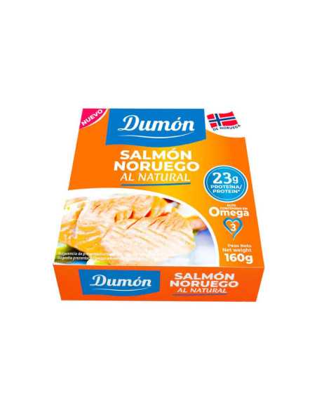 Salmon noruego al natural 160g Dumon Salmon noruego al natural 160g Dumon